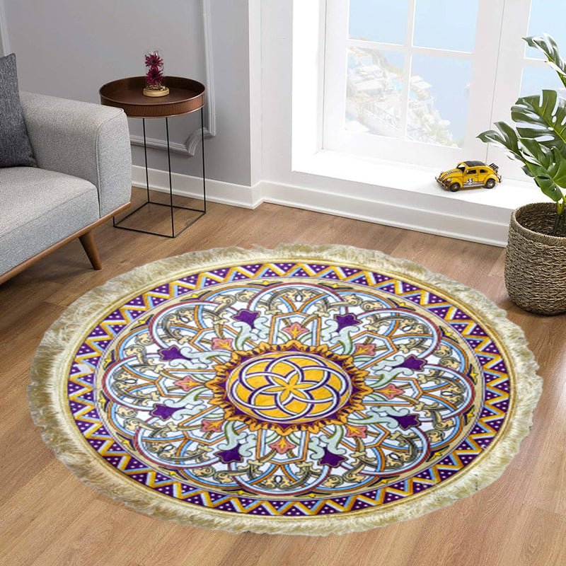 Persian Round Rug Round Rug Carpet Room Carpet  3 x 3 Feet